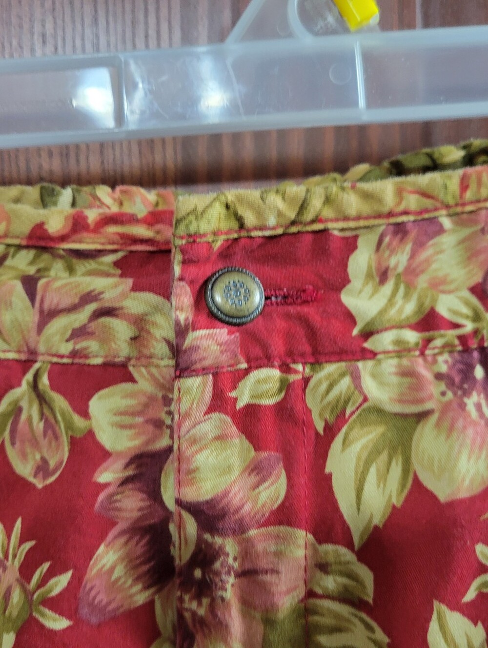 Vintage Liz Sport Floral High Waisted Cotton Colorful 90s Hippie Shorts 10 - Picture 3 of 7